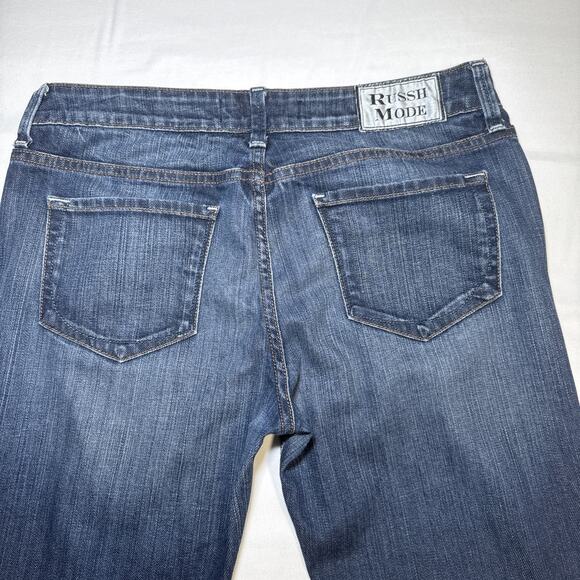 RUSSH MODE LA CA USA Store Denim Jeans Boot Leg Low Rise Stretch Womens 28 x 30 - Picture 12 of 13